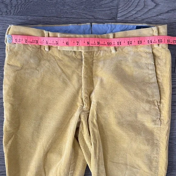 🌼POLO RAULPH LAUREN🌼 Men's Mustard Yellow Corduroy Pants, Size 32/30 - Picture 4 of 8